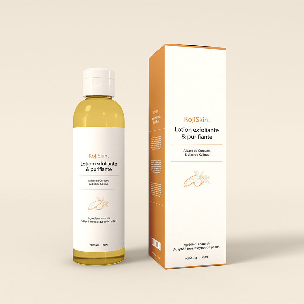 Lotion exfoliante et purifiante de la marque Kojiskin