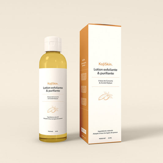 Lotion exfoliante et purifiante de la marque Kojiskin